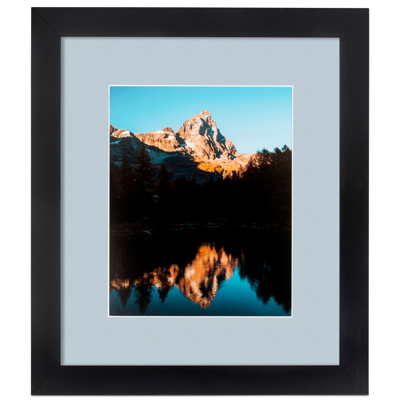 ArtToFrames 18x20" Matted Picture Frame with 14x16" Single Mat Photo Opening Framed in 1.25" Black and 2" Mat (FWM-3926-18x20)
